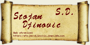 Stojan Đinović vizit kartica